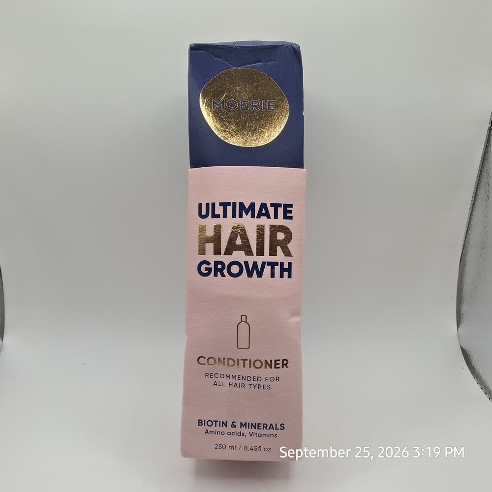 Moerie Ultimate Hair Growth Conditioner 250mL, biotin minerals Full Size Sealed